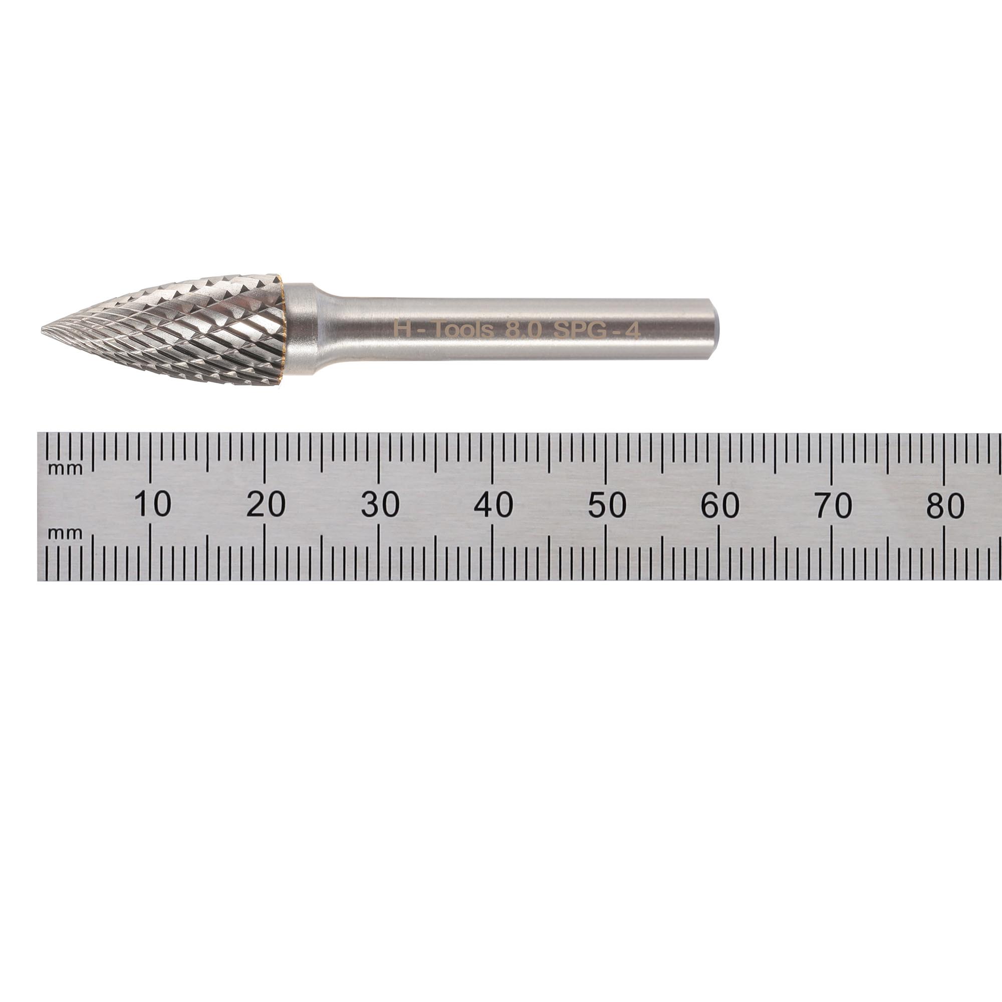 Бор-фреза твердосплавная H-Tools G(SPG) 8,0x18x60x6мм HM 116026HT