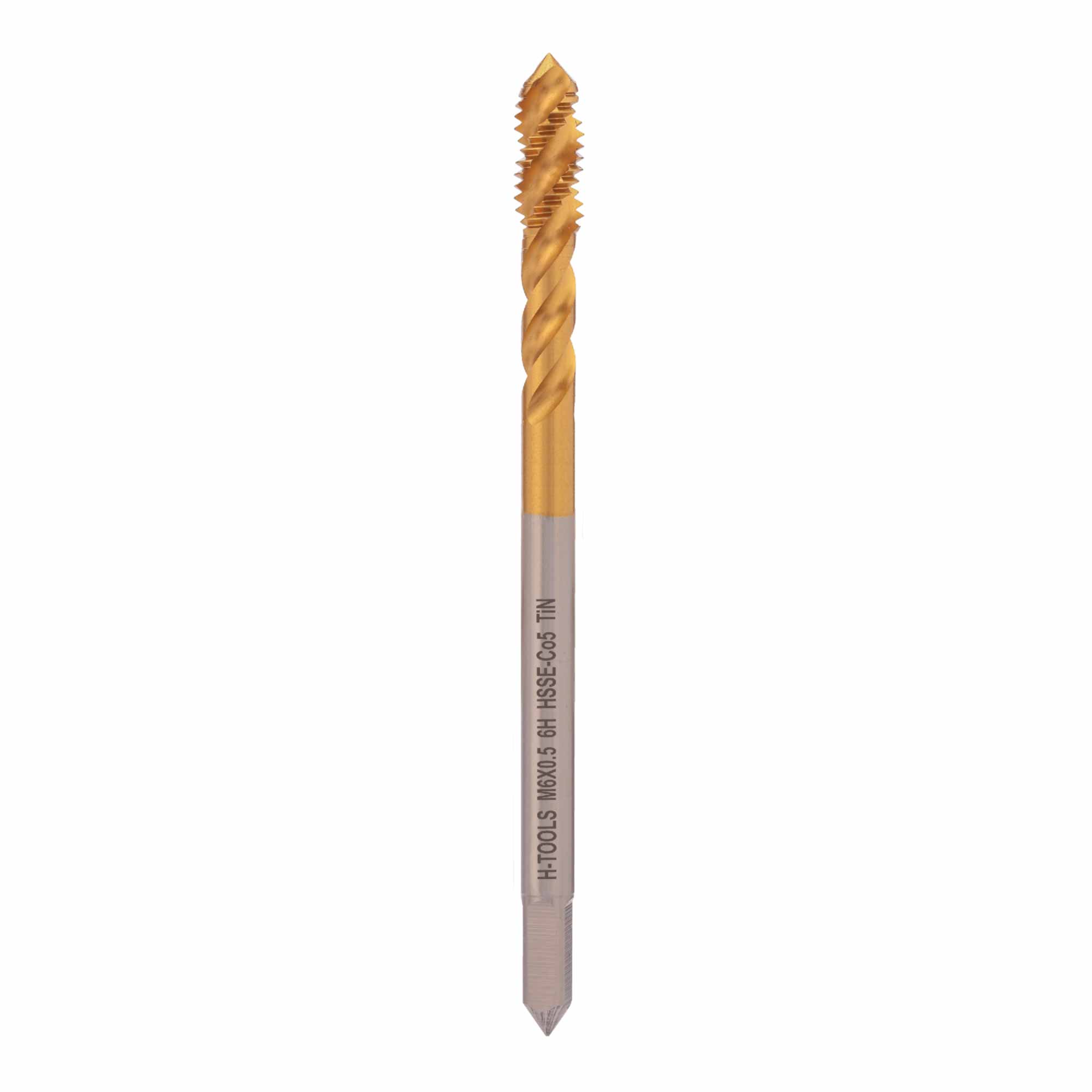Метчик винтовой машинный H-Tools М6х0,5 DIN374 HSSE-TiN 6h C/2-3P R45 513X01-D2-0062