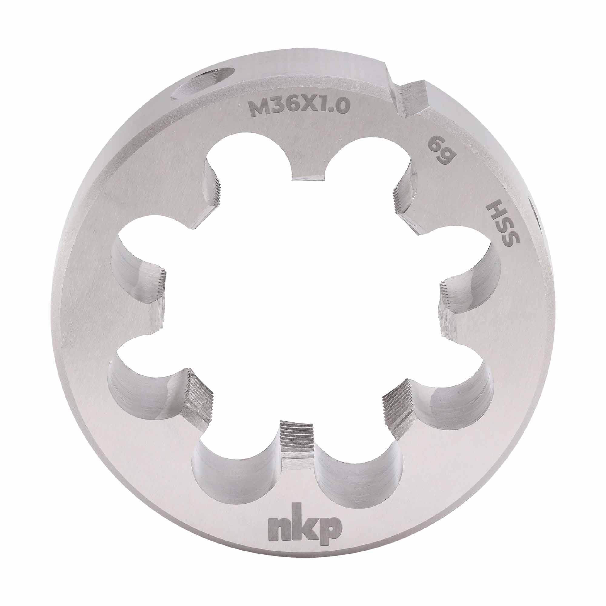 Плашка NKP М36х1,0 DINEN22568 HSS 6g 65х18мм 240364N