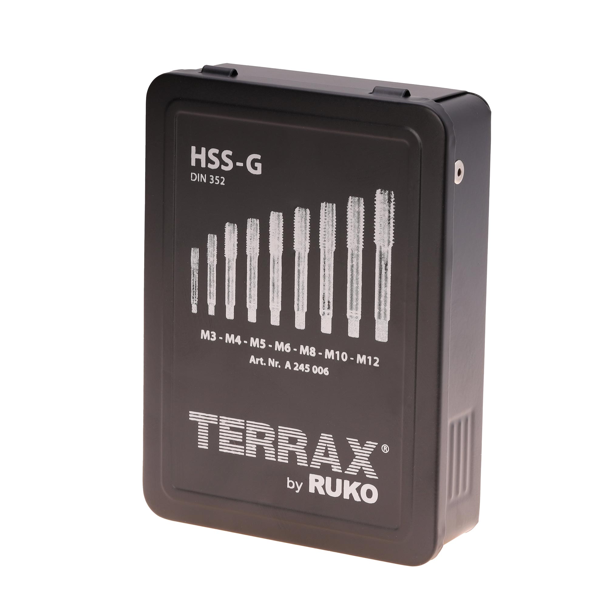 Набор метчиков комплектных Terrax by Ruko M3-M12 HSS-G DIN352 21пр A245006