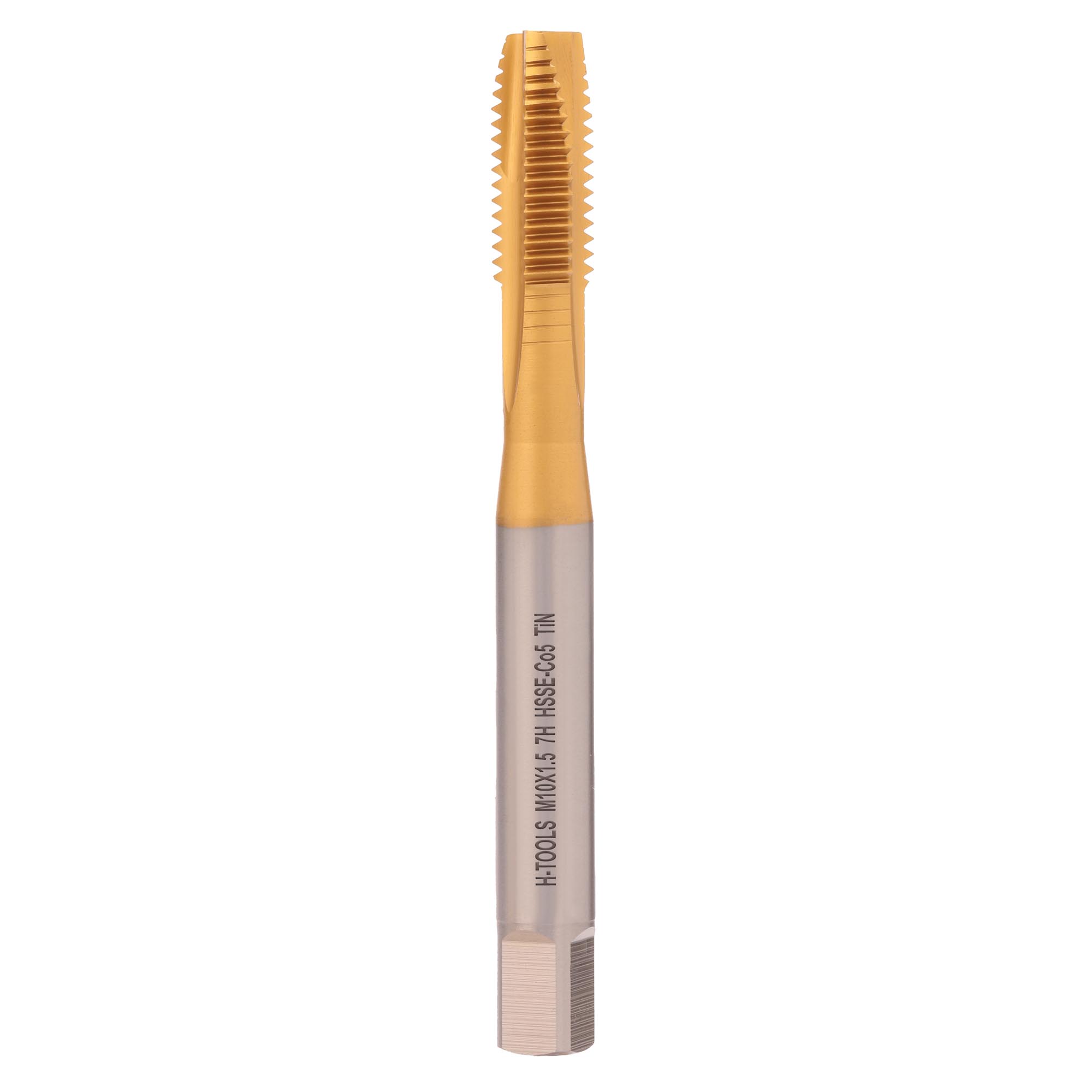 Метчик машинный H-Tools М10х1,5 DIN371 HSSE-TiN 7h B/4-5P 117X01-C2-0100