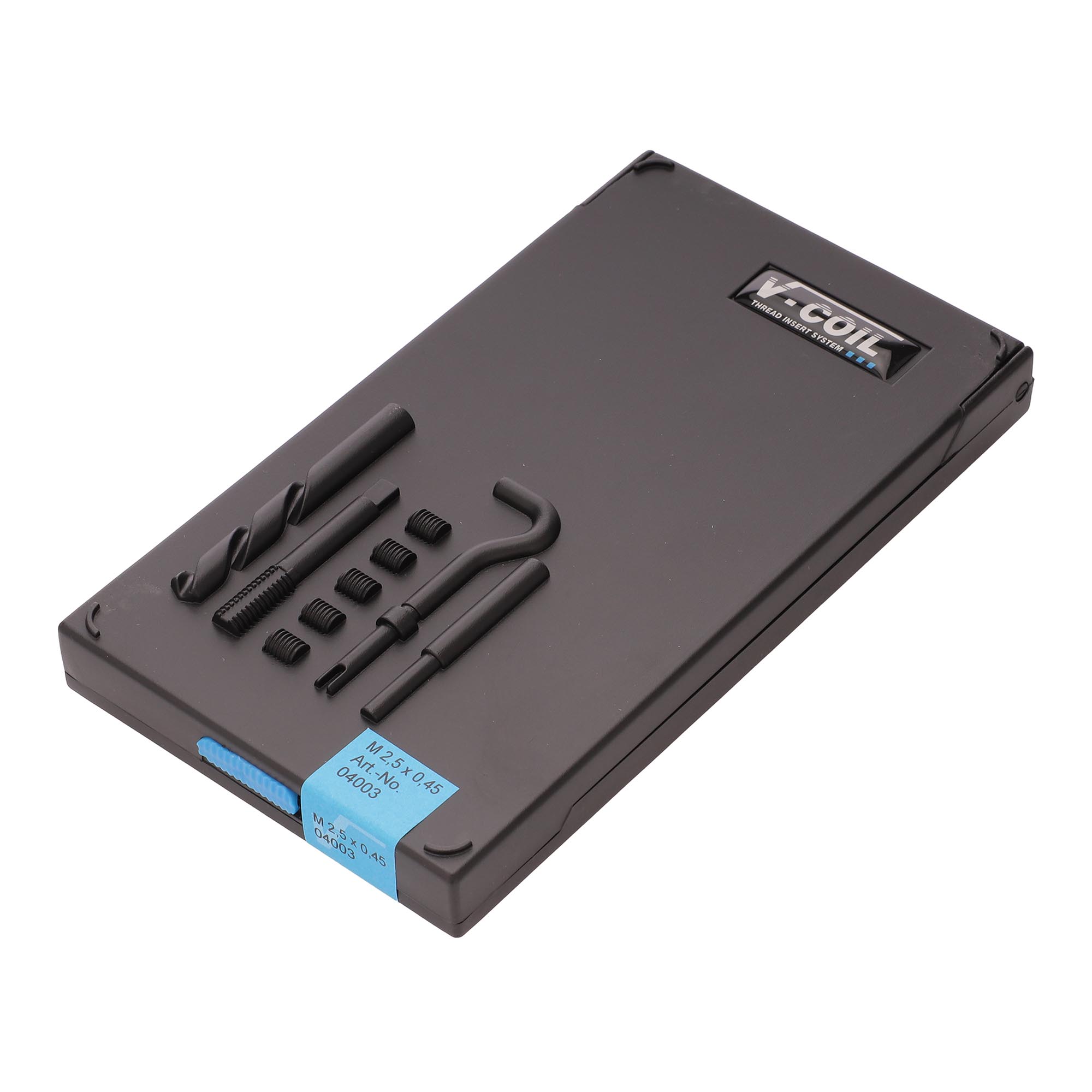 Набор для восстановления резьбы М 2,5х0,45 24пр V-Coil Volkel 04003