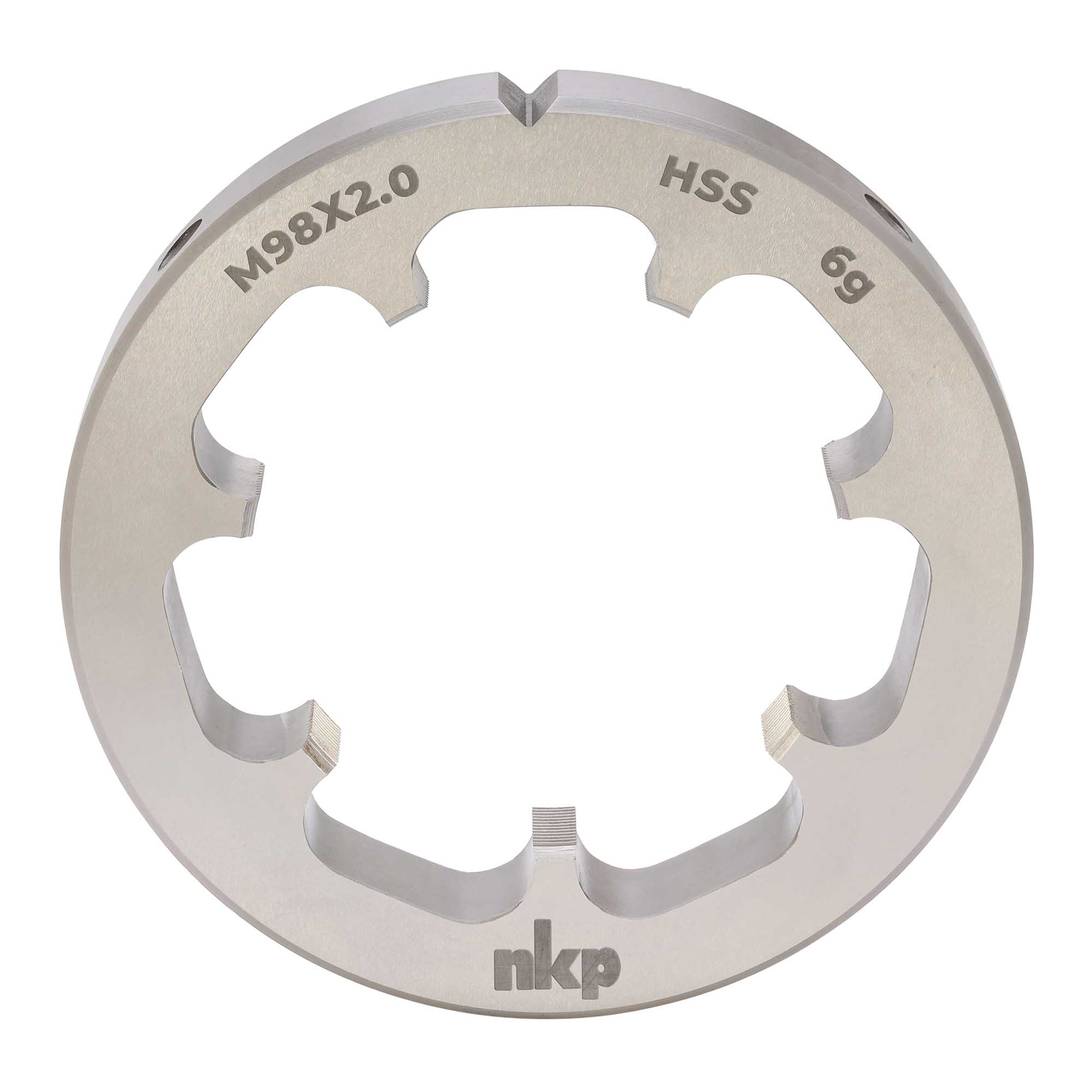 Плашка NKP М98х2,0 DINEN22568 HSS 6g 150х25мм 240982N