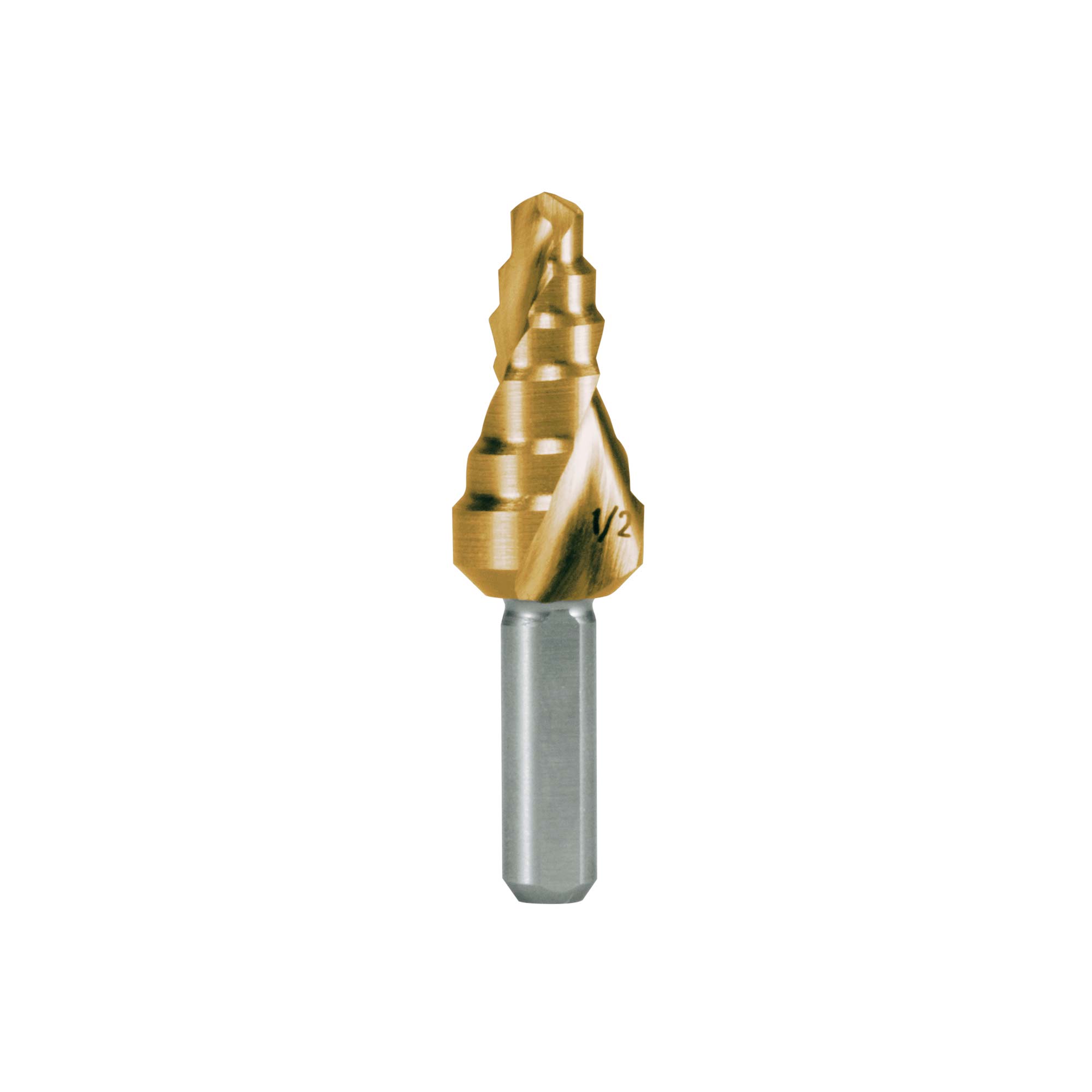 Сверло ступенчатое дюймовое Ruko 3/8-1/2" HSS-G TiN 2ступ. d=1/4" 101707T