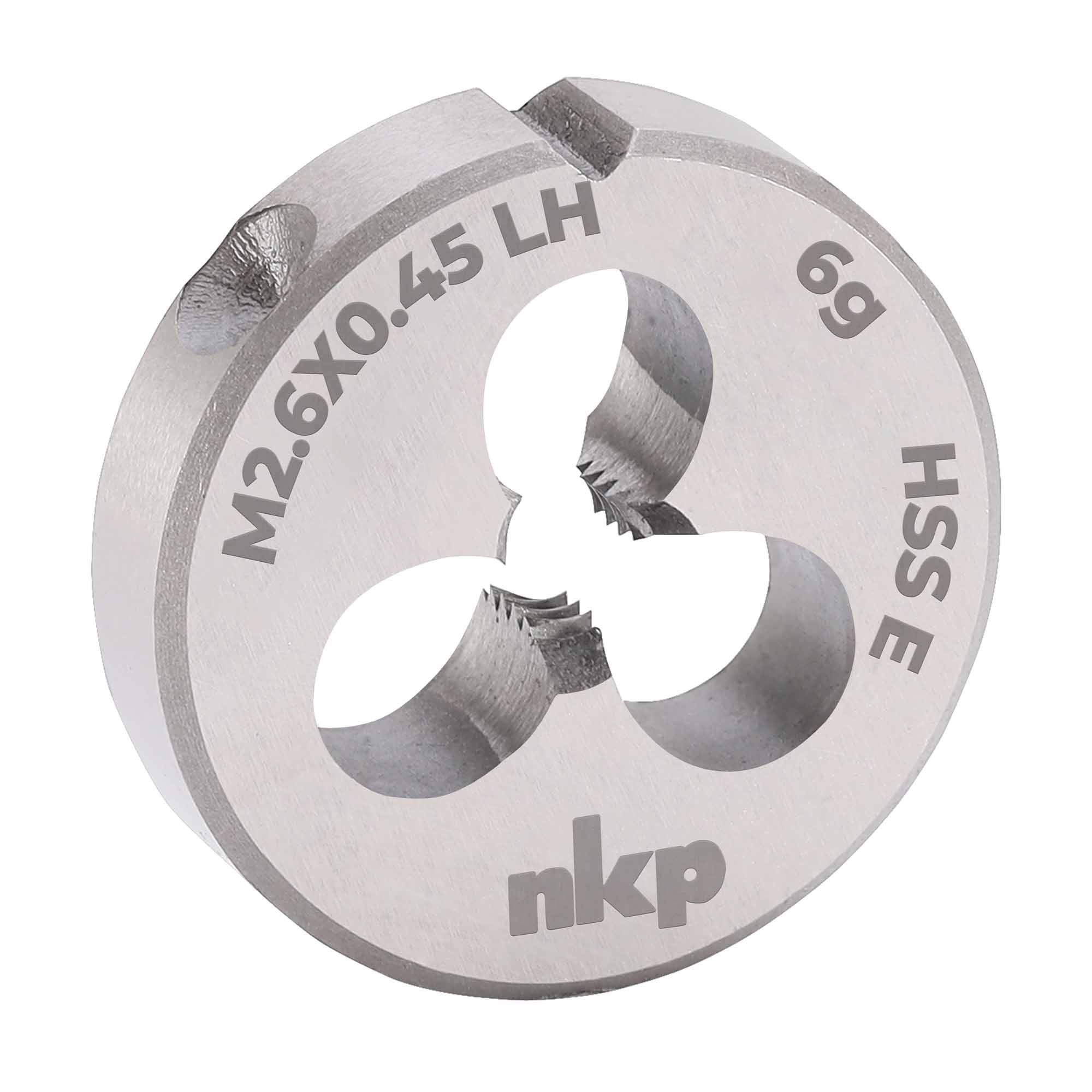 Плашка левая NKP М2,6х0,45 DINEN22568 HSSE 6g 16х5мм 294026N