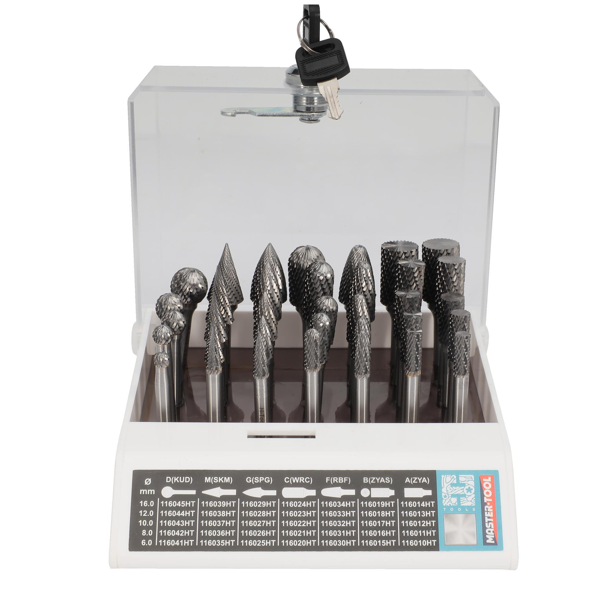 Набор бор-фрез твердосплавных H-Tools 35шт HM S=6мм 116008HT