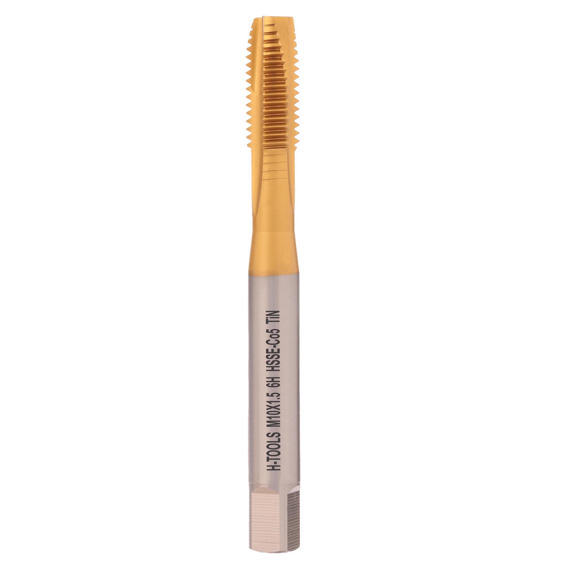 Метчик машинный H-Tools М10х1,5 DIN371 HSSE-TiN 6h B/4-5P 113X01-C2-0100