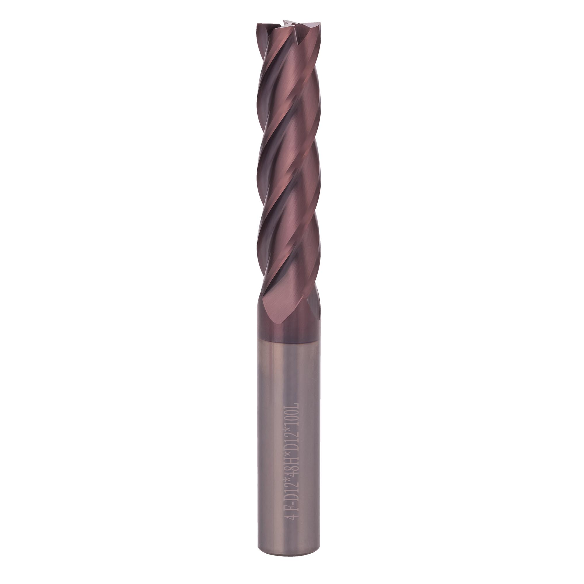 Фреза твердосплавная по металлу H-Tools 12x100/48мм d12 4z 55HRC P20 TiALN 19945-120