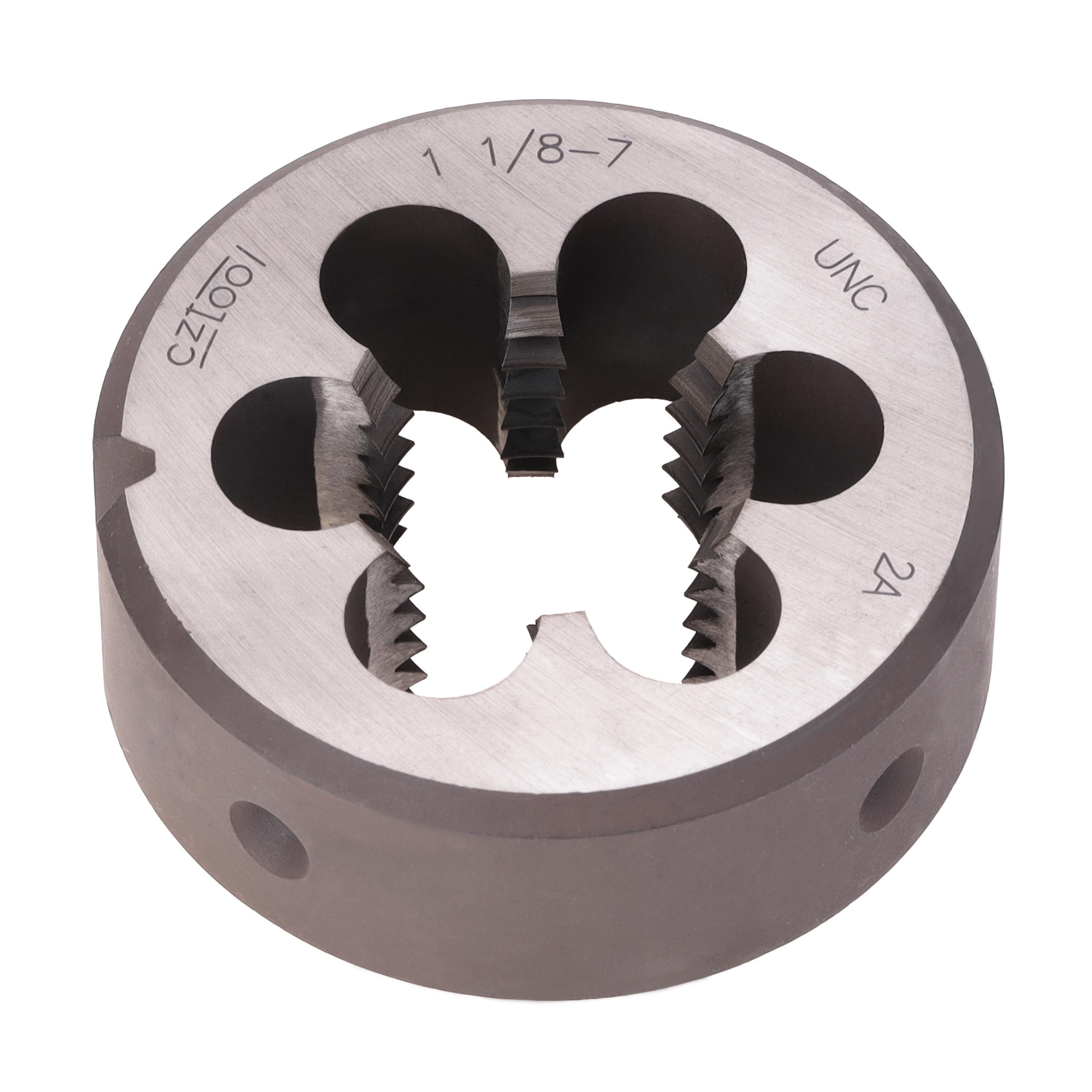 Плашка дюймовая Bucovice Tools UNC 1,1/8"-7 115CrV3 DIN EN 22568 2A 65x25мм 215118BT