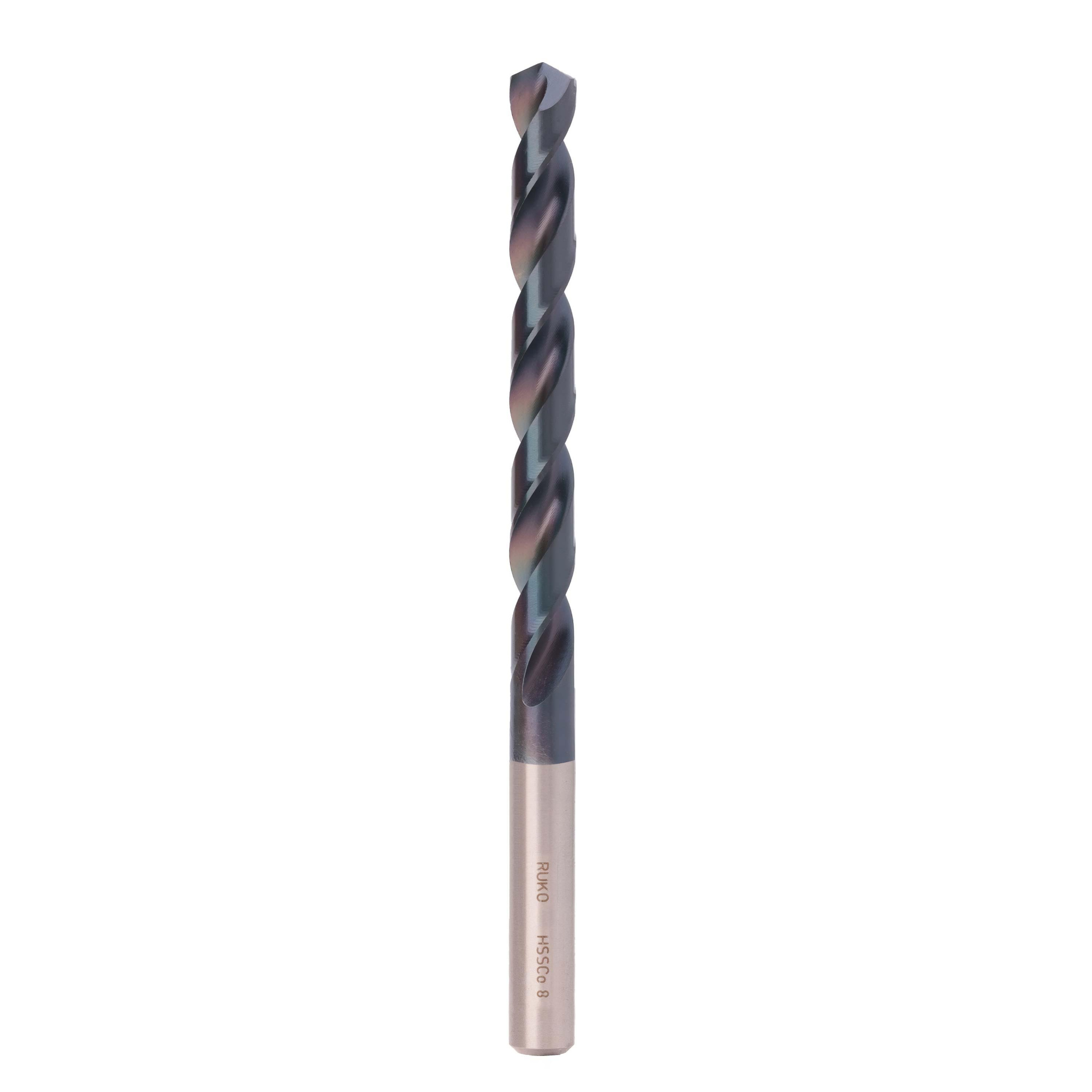 Сверло по металлу Ruko 3,3x65/36мм DIN338 HSSE-Co8 TiALN h8 5xD 130° 281033EF
