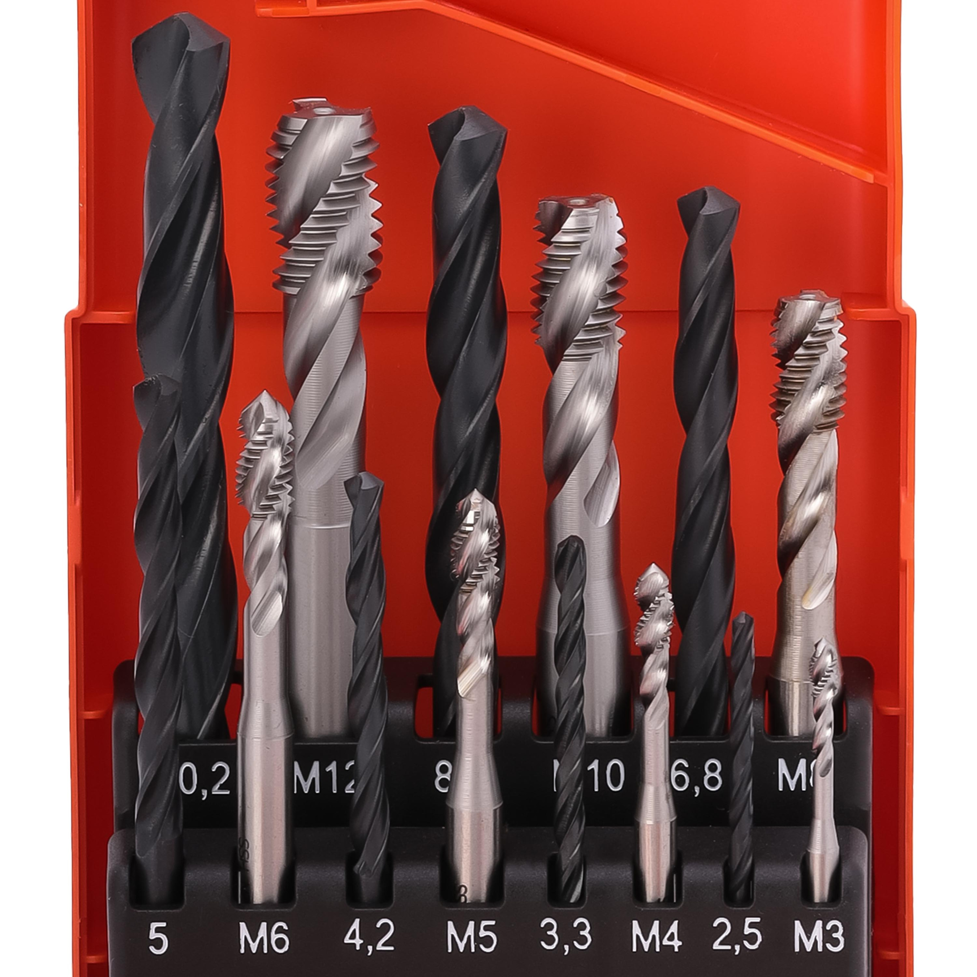 Набор машинных метчиков Bucovice Tools M3-M12 HSS DIN371/376 14пр 104002