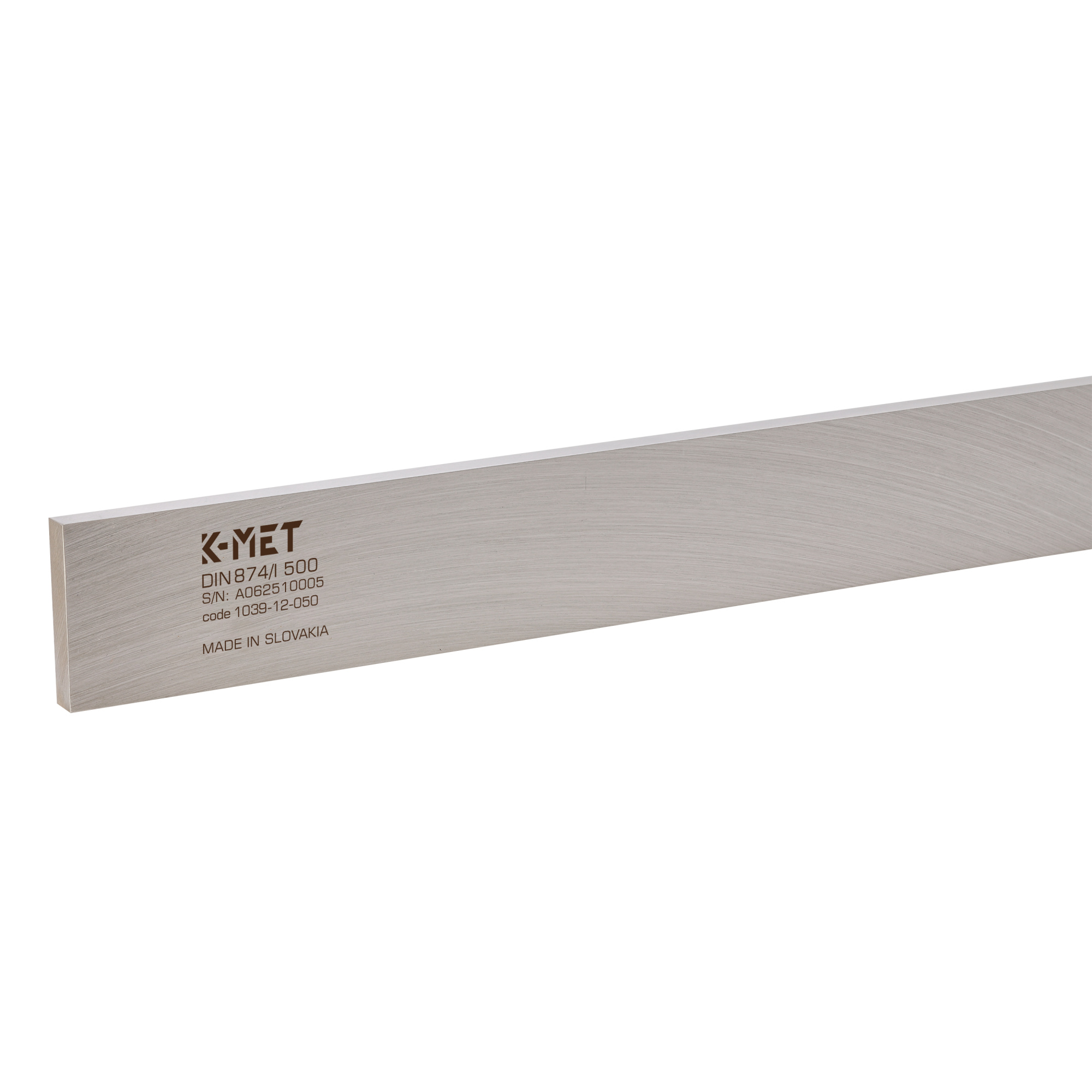 Линейка стальная с поверкой K-MET ШП-2500х80х15мм DIN874 кл.1 1039-12-250MT