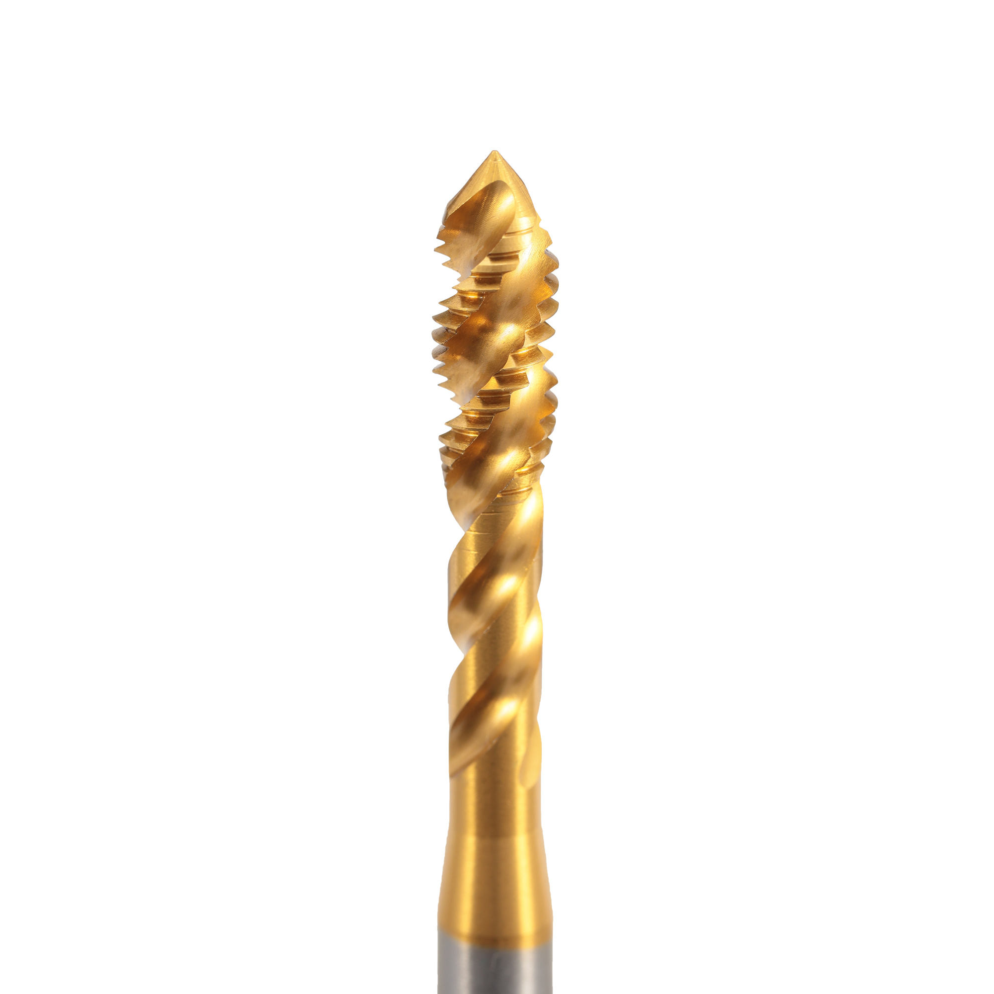 Метчик винтовой машинный H-Tools HSSEPM TiN DIN371C R45 6h М2,5х0,45 30130THT