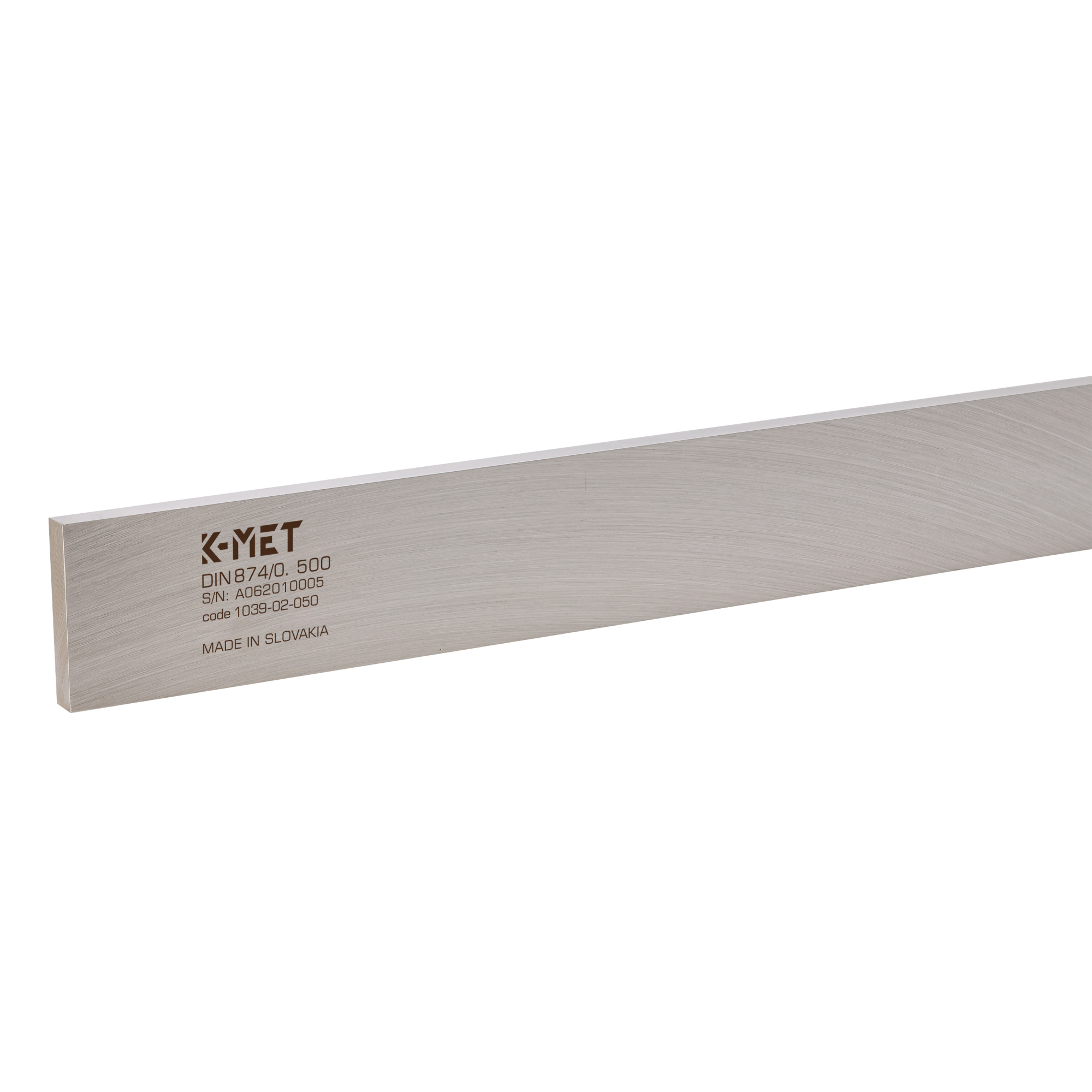 Линейка стальная с поверкой K-MET ШП-2000х80х15мм DIN874 кл.0 1039-02-200MT
