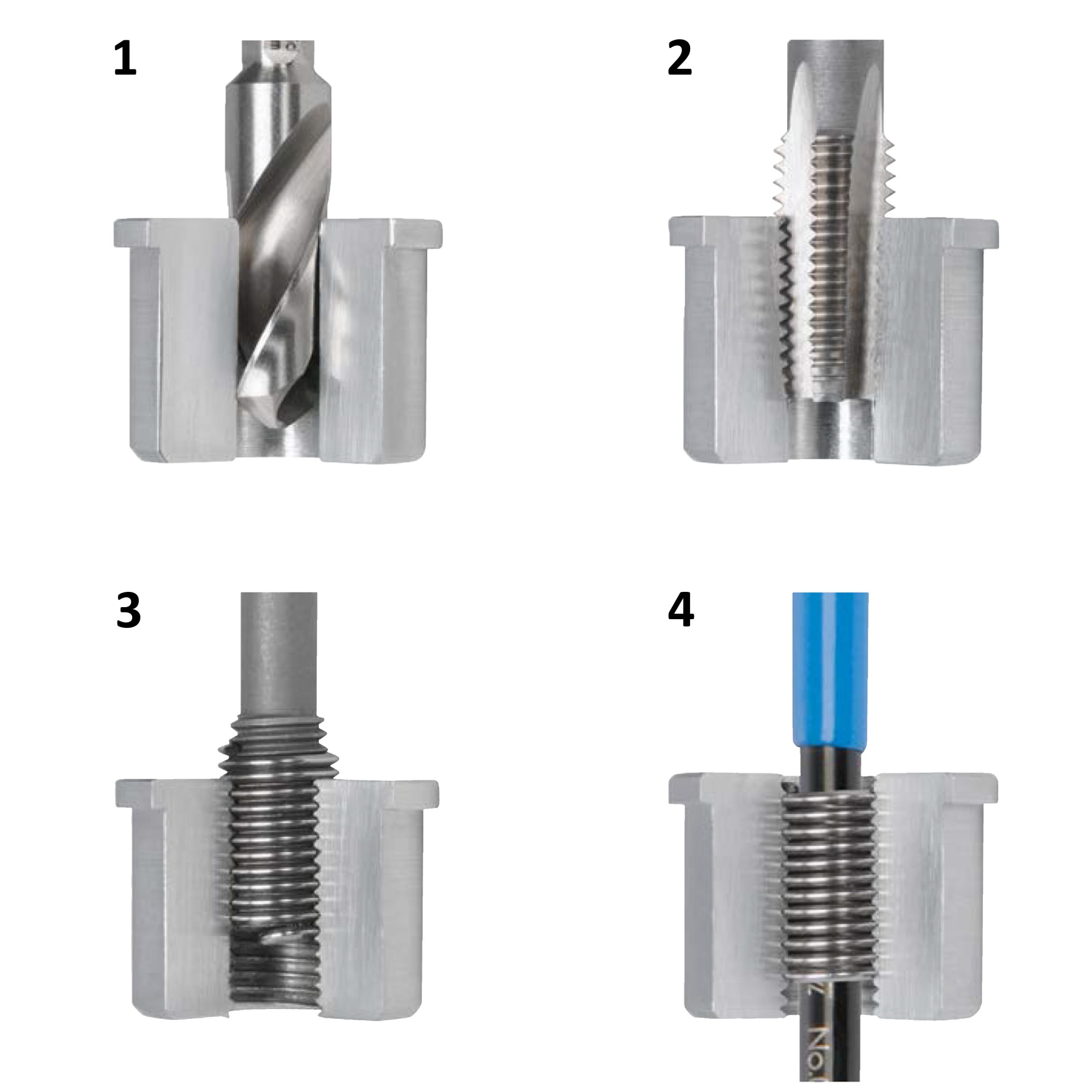 Вставка резьбовая М22х1,5 DIN8140S (Нерж. Сталь) 1,0xD 6h V-COIL 1шт Volkel 07244