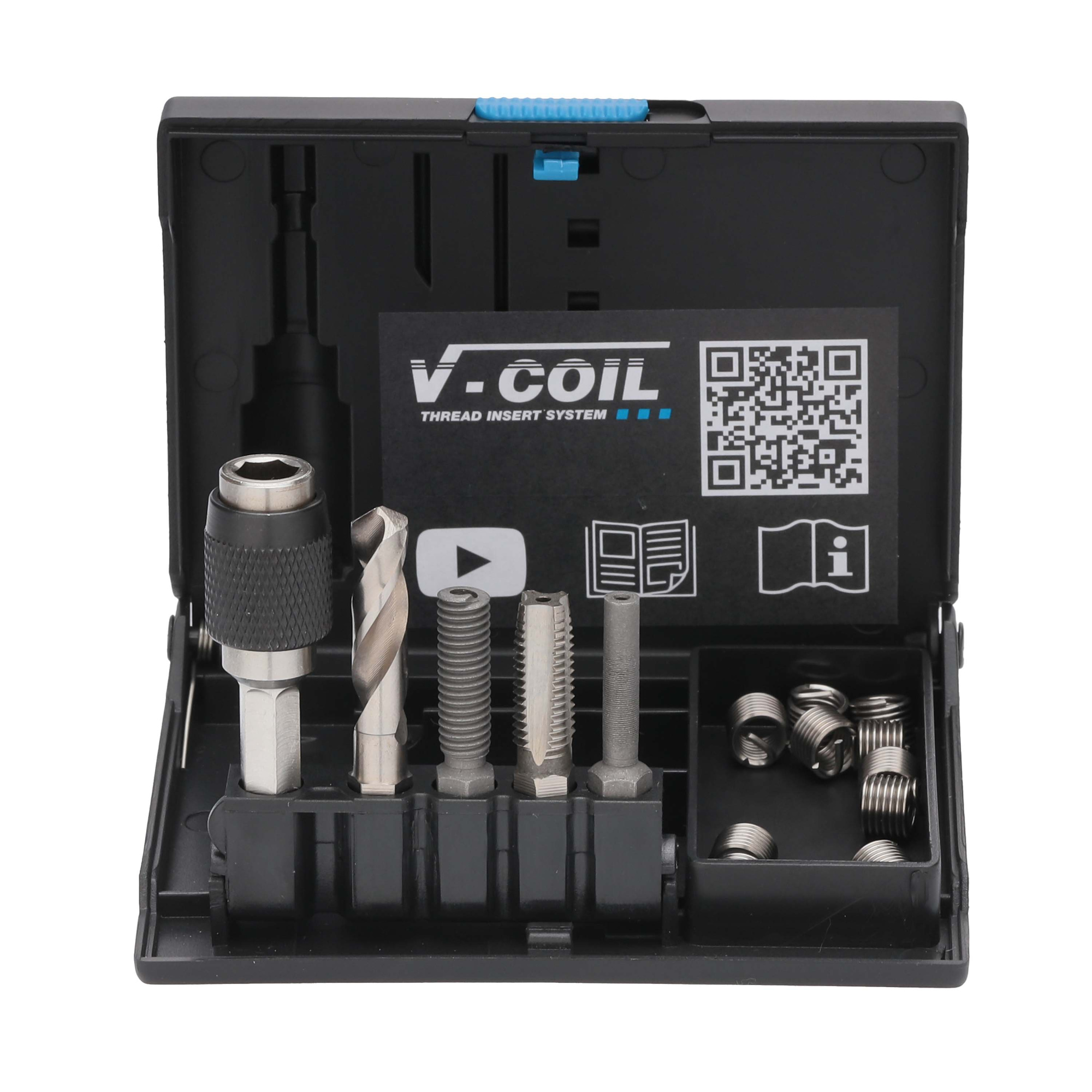 Набор для восстановления резьбы М14х1,5 14пр V-Coil Rapid Volkel 04329