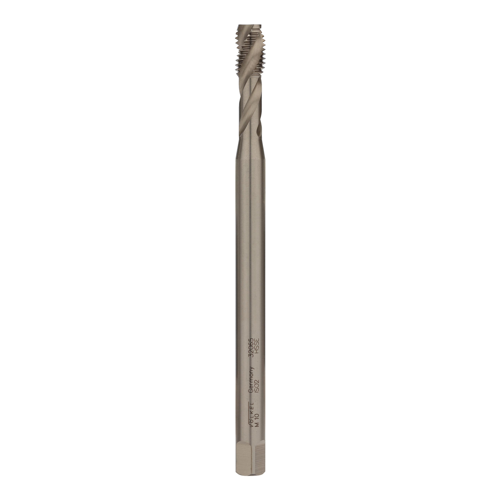 Метчик удлиненный винтовой Volkel М10х1,5 DIN371XL 150мм HSSE 6h C/2-3P 32065